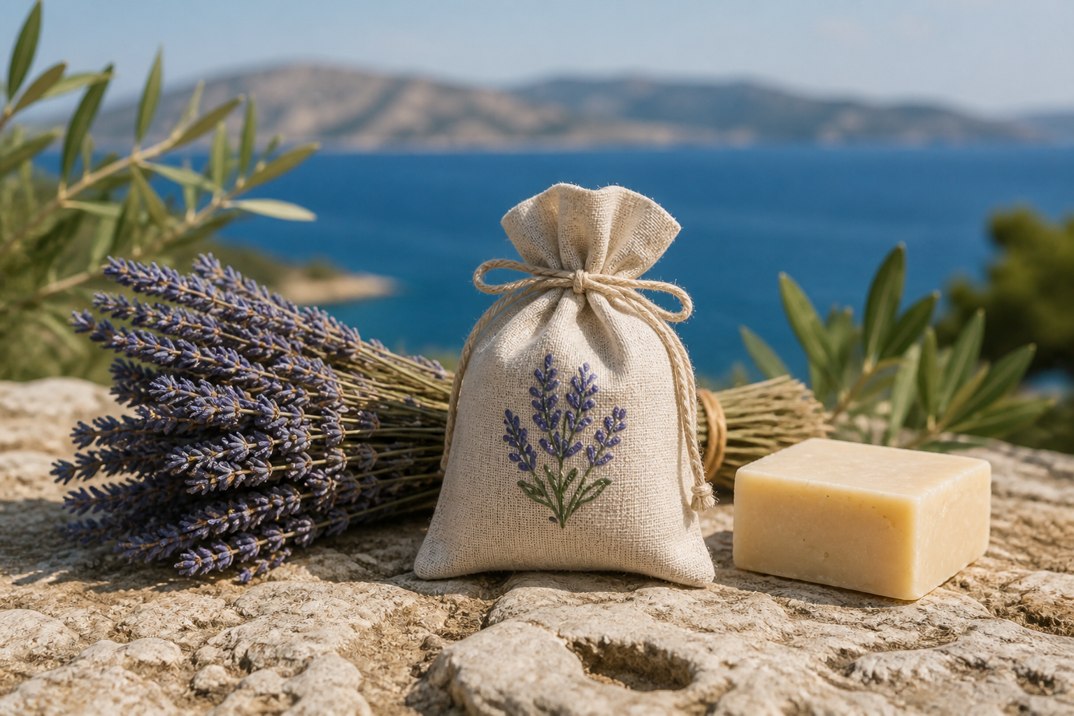 Lavanda, mirisna vrećica i prirodni sapun